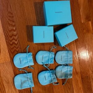 Tiffany & Co. Iconic Blue Boxes and Pouches